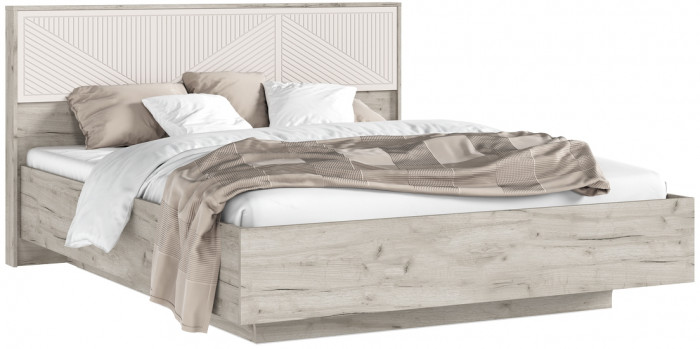 Сильвия Кровать парящая 1,6м (ортопед металл), Крафт серый/Кашемир