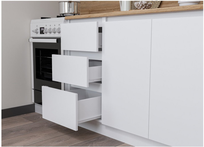 Кухонный гарнитур ЛДСП Мори 2000, Белый