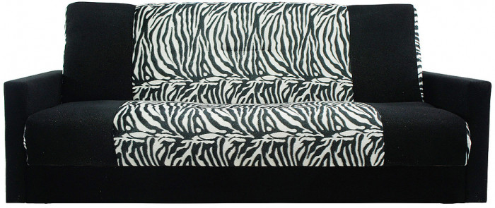 Диван-книжка Честер  зебра , 140 Пружинный блок Боннель