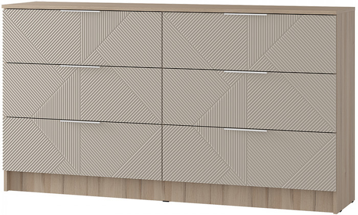 "Эмилия" КМ-04 комод Дуб смоки/Айриш (МФ03)