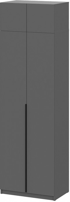 Шкаф с антресолью (полка + штанга) ШК 5 (800), Графит