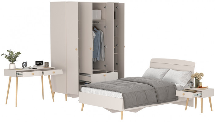 Афина Спальня 33-1200, кашемир серый