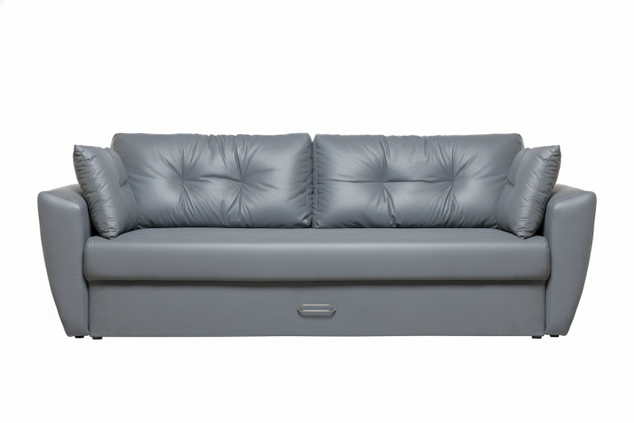 Амстердам экокожа серая