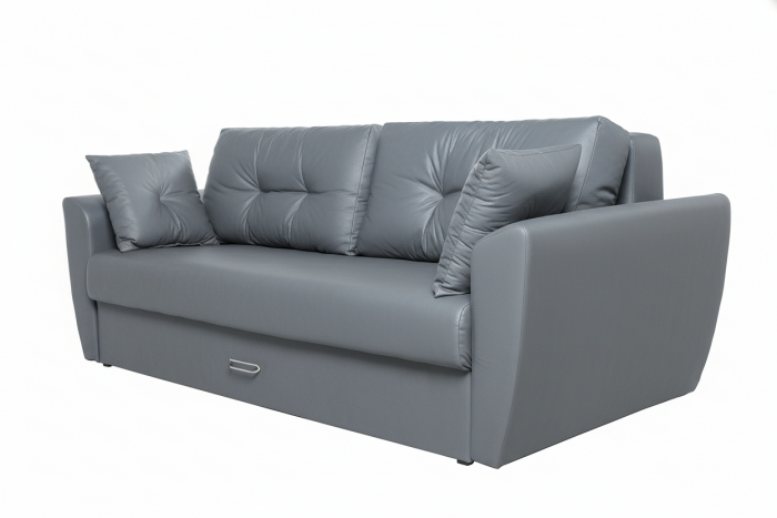 Амстердам экокожа серая