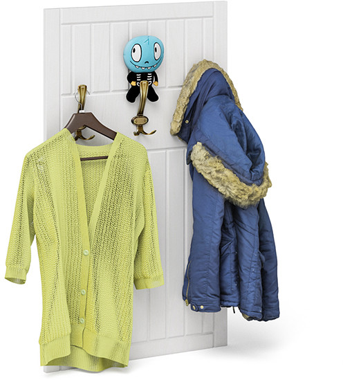 Прихожая П-6 Вешалка, цвет МДФ белое дерево фрезеровка прованс, ШхГхВ 60х9,3х102 см.