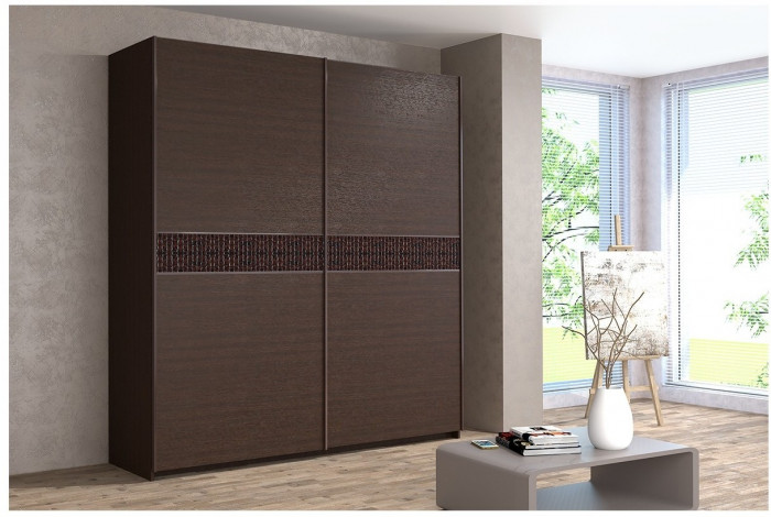 Шкаф-купе Иннэс-5 2000 Ф3/Ф3, Белый глянец