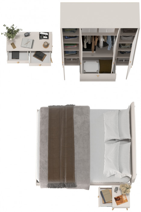 Афина Спальня 33-1600, кашемир серый