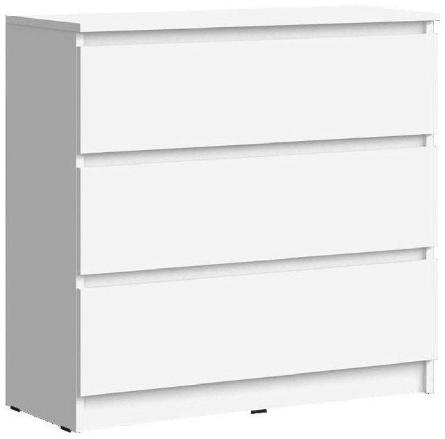 Челси Комод 800 (3 ящика) (Графит, Графит)