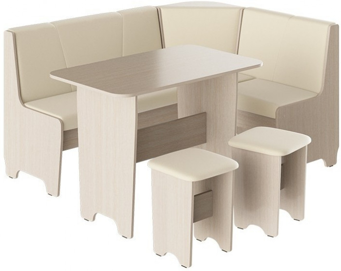 Техас Кухонный уголок Исп.1 (Дуб Сонома/Экокожа коричневая)