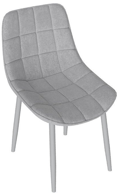 BOSTON Стул (Белый муар/Велюр V005 светло-бежевый)