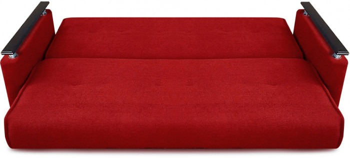 Раскладной диван-кровать, прямой, книжка, цвет красный, Милан Люкс 120
