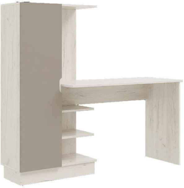 Юниор-4 Компьютерный стол (Шарли бриз, Крафт белый)