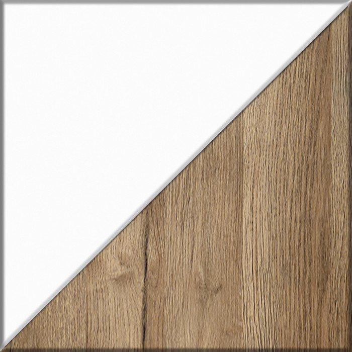 Кухня Мебель--24 ШВГ600 Шкаф горизонтальный 60 см., корпус белый/фасад МДФ дуб вотан