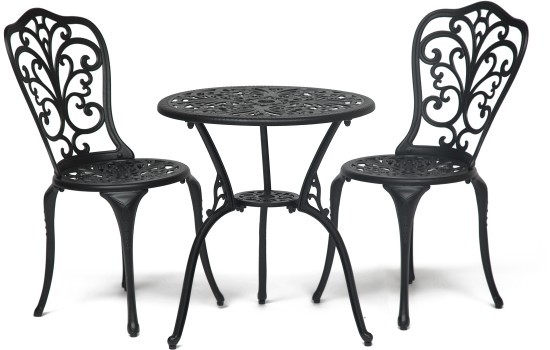 Комплект Secret De Maison Romance (стол +2 стула), черный