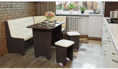 Техас Кухонный уголок Исп.2 (Венге/Кашемир Крем)