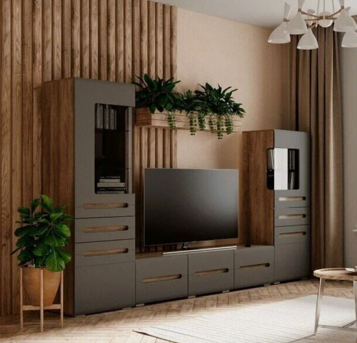 Спальня "Наоми" ШК-24 дуб каньон/графит