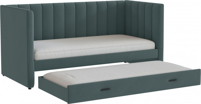 Подростковая кровать "Нега" с бортами (интерьерная), Серый