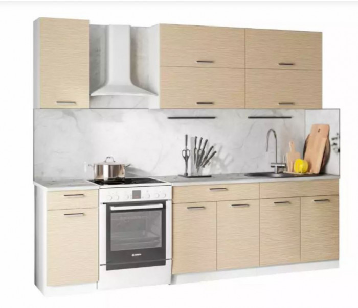 кухня Ника-1 белый/венге светлый