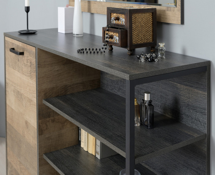 Трувор 13.241.03 Тумба для обуви + 13.307.01 Комод, дуб гранж песочный/интра