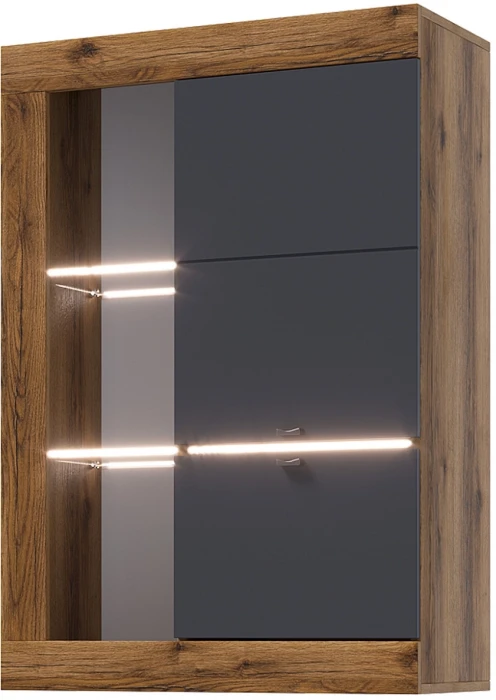 Прага Модульная Гостиная, вариант №3, Дуб Делано/Графит