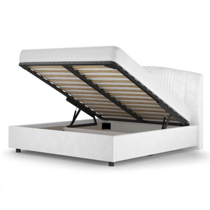 Кровать-12М с подъёмным основанием 1600 белая