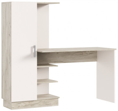 Стол компьютерный №1, Крафт серый/Кашемир