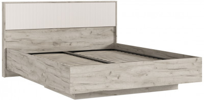 Кровать парящая с ортопед. основанием Марвэл 1,6м с подсветкой, Крафт серый/Кашемир