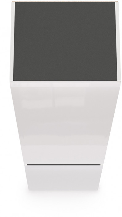 Сидней 13.200 Шкаф, корпус: белый/чёрный/фасады: МДФ белый глянец