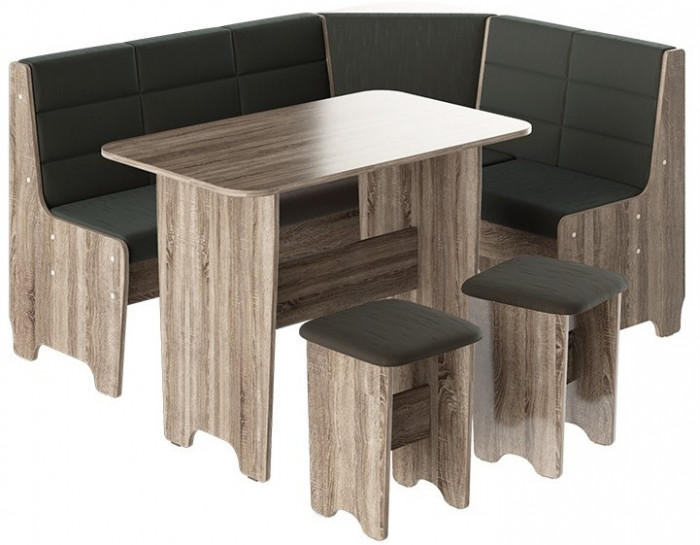 Техас Кухонный уголок Исп.2 (Дуб Сонома трюфель/Кашемир Крем)