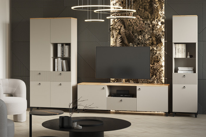 Гостиная Ника. Комплект 1, Бежевый, Кашемир