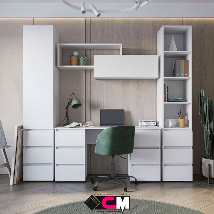 Хелен ПС 02 Письменный стол (1,420х0,730х0,500) серый графит/дуб крафт золото