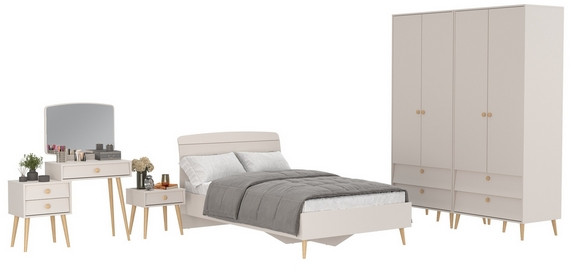 Афина Спальня 36-1200, кашемир серый