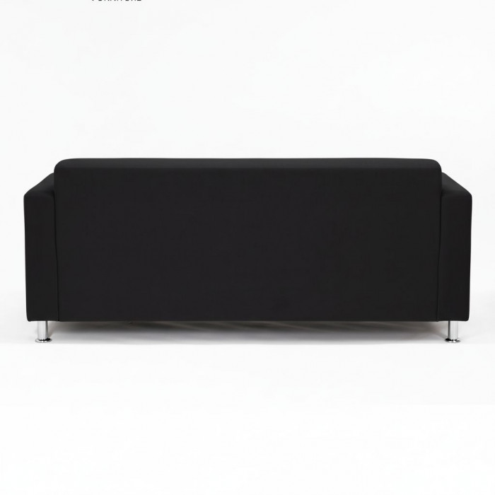 Диван прямой Томи, 160 см, велюр, черный