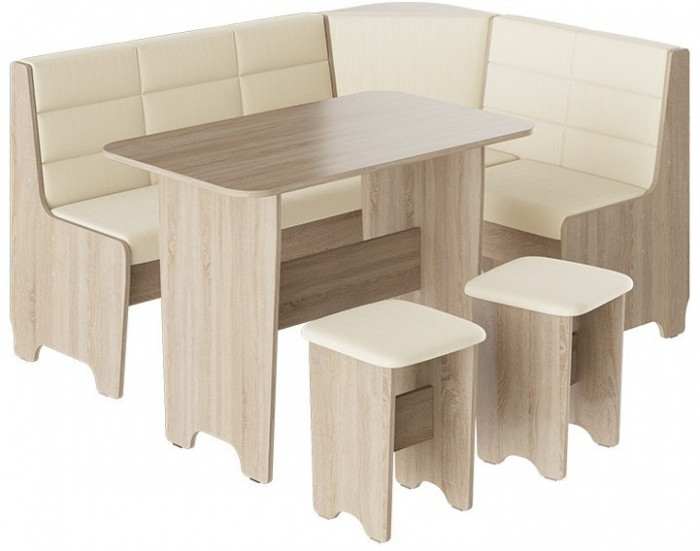 Техас Кухонный уголок Исп.2 (Дуб Сонома трюфель/Кашемир коричневый)