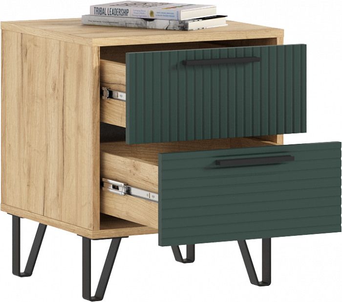 Спальня Флэш, браш мени грин/дуб крафт