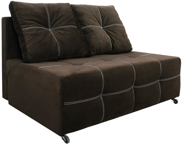 Диван аккордеон Марс Мини велюр коричневый 160