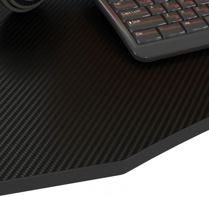 Игровой стол Мебель--24 GT-2310, цвет чёрный, ШхГхВ 120х60х73 см., столешница МДФ 15 мм.(регулировка высоты: 72,5 - 73,5 см.), макс. нагрузка 100  кг.