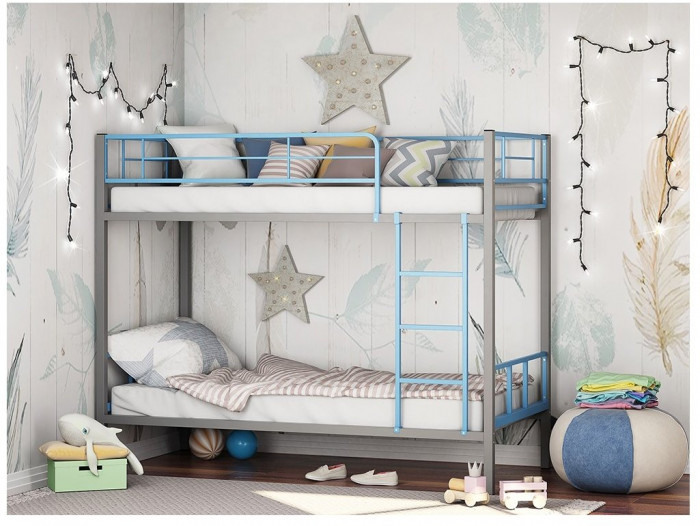 Двухъярусная кровать Севилья-2.01 комби (Салатовый, Белый)