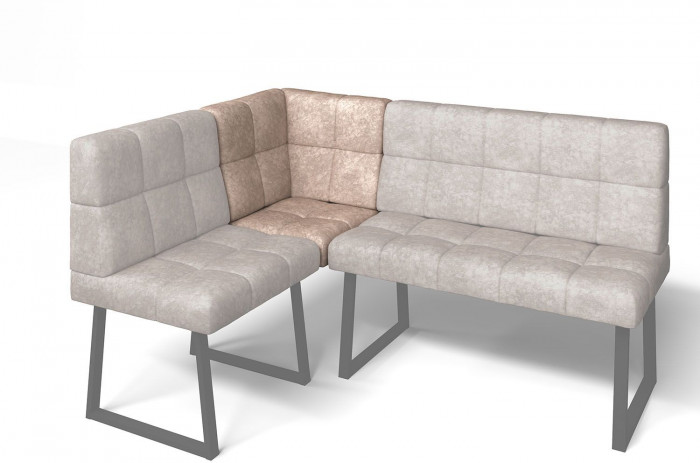 Кухонный диван Реал МУ 590 Латте/Черный муар