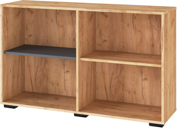 Модульный Офис Квартет-13, композиция 4, Дуб крафт золотой/Графит серый