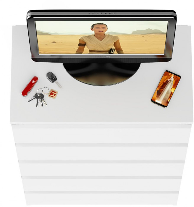 Мори Комод МК700.5, цвет белый, ШхГхВ 70,4х41х114 см.