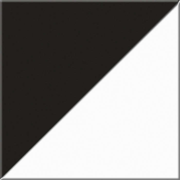 Сидней 13.201 Шкаф-витрина 2 штуки, корпус: белый/чёрный/фасады: МДФ белый глянец/прозр. стекло с серой тонир.