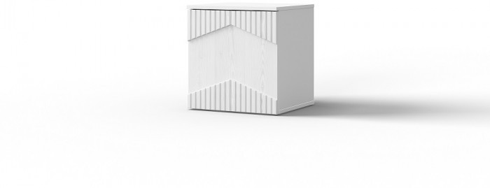 Модульная спальня "Оливия" - Белый текстурный/Ясень белый