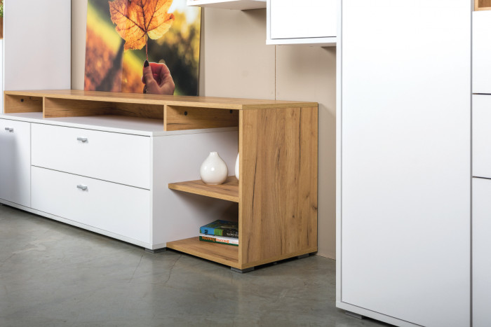 Бэль № 01, цвет дуб крафт золотой/белый премиум, ШхГхВ 171х43х180 см., НЕ универсальная сборка