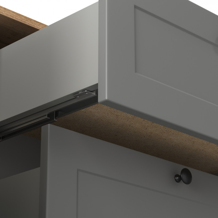 Остин 16.221 Комод, серый графит/дуб крафт золотой