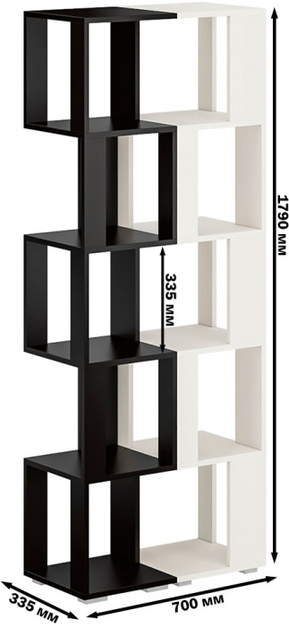 Стеллаж СВК 2 шт., венге/дуб лоредо