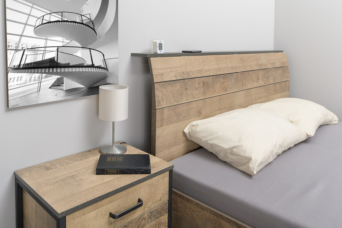 Трувор 13.290 Тумба прикроватная, дуб гранж песочный/интра