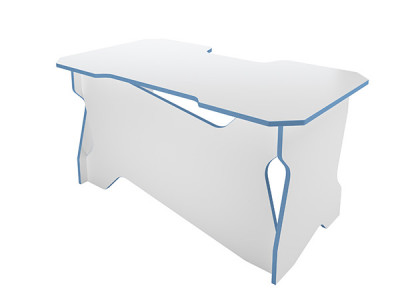 Игровой компьютерный стол RVG Белый/Голубой 120