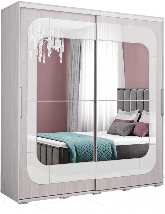 Шкаф-купе с зеркалом Крафт-7