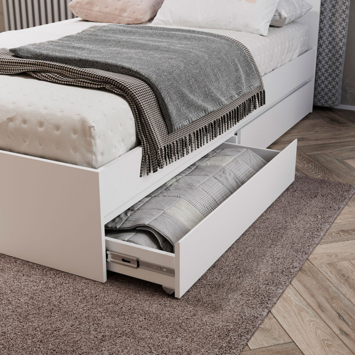 Симпл КР-07 кровать 1,2 м белый